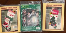 Bucilla felt christmas Jeweled Ornaments 32269. Holiday Heirloom Christmas Kits