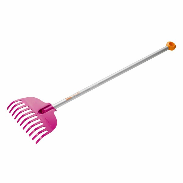 Fiskars Myfirst Laubbesen Laub Besen Gartenbesen GartenzubehöR Pink Orange 86 Cm-image