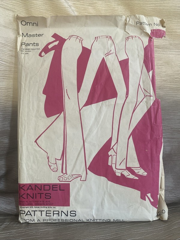 Vintage Omni Master Pants Kandel Knits 10 Pattern sz 8-20 UNCUT