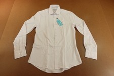  Collar Mens Size Small Slim Fit White Long Sleeve Performance Dress Shirt NWT