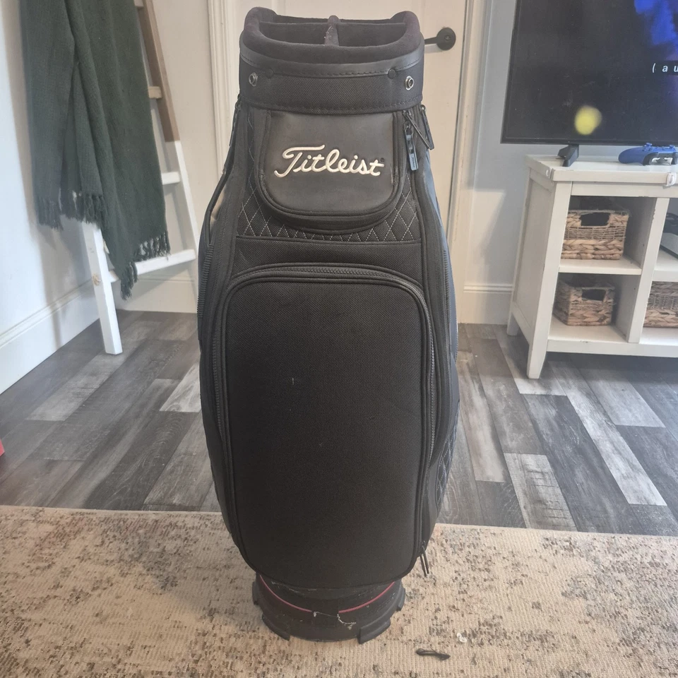 Titleist Tour Limited Edition Jet Black Premium Stadry Waterproof Golf Cart Bag - Image 4 of 4