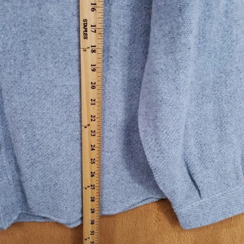 BLOOMINGDALES Jacket Mens XL Blue Gray Button Up Overshirt 100% Wool $248 image 6