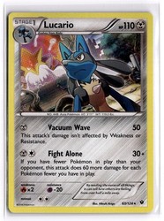 Lucario 63/124 Holo Rare XY - Fates Collide