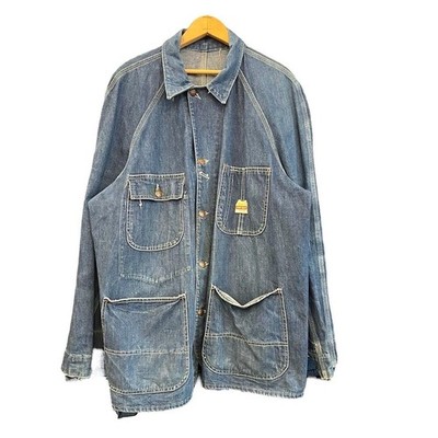 Vintage 1950s PAY DAY Denim Coverall Jacket Outer Chore Jacket