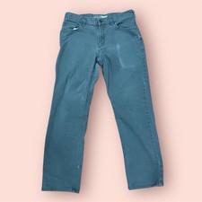 Carhartt Rugged Flex Relaxed Fit Canvas Work Pants 33x30 Olive Green BN2517-M