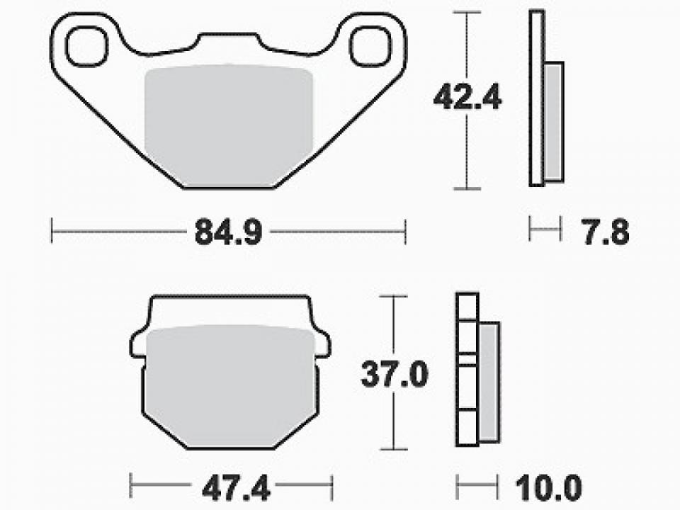 Plaquette de frein arrière Aprilia 125 RX 4T d'origine pour modèle Euro 4 2018