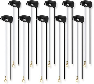 10 Plug - Two Wire Pigtail for Sealed Trailer Clearance, Side Marker Lights