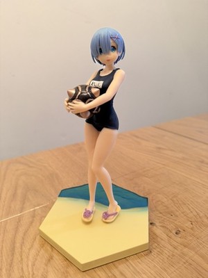 Re:Zero Starting Life in Another World Rem swimsuit 8'' -RARE Figurine from Japan