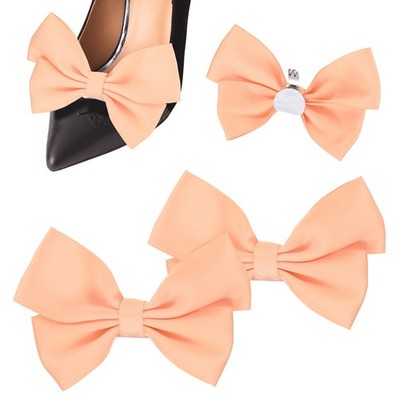 x4 bows for satin shoes removable buckles [orange]