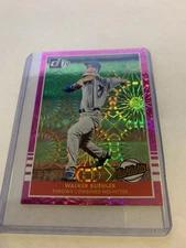 2019 Panini Donruss WALKER BUEHLER Pink Firework Highlights Insert Card #H12