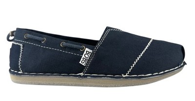 Bobs Women s Navy Blue Athletic Wrap Slip On Boat Flat Shoe Size 6.5