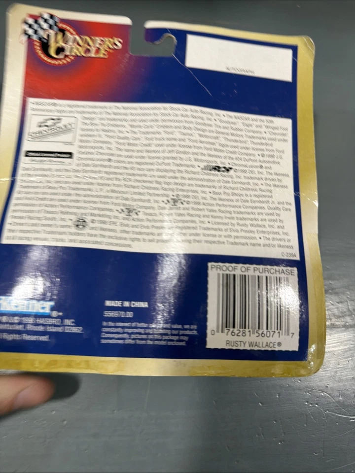 Rusty Wallace Winners Circle 50th anniversary  1/43 diecast  1998 Taurus NASCAR - Image 3 of 3