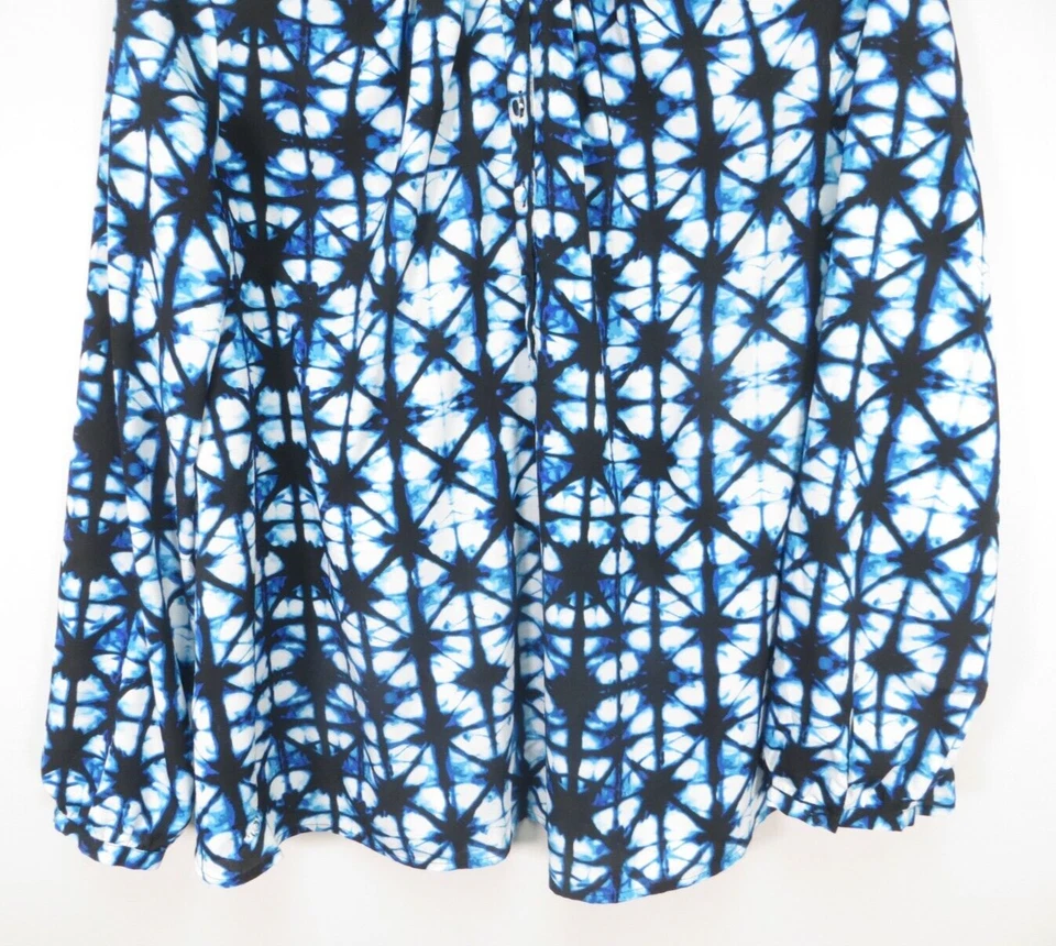 Blusa TOMMY HILFIGER Mujer Ligera Poliéster Plisada Multicolor Geo L/G Foto 4 de 4