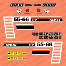 Fiat 55-66 DT (Fiatagri) Set di Adesivi Aftermarket per Trattore - Decalcomania