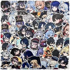 Genshin Impact 70+ Assorted Chibi Sticker Matte, 13 Different Set, SHIP FROM USA