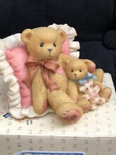 SIGNED Cherished Teddies, NIB, Retired Vintage Marlena And Marissa