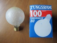 Neu Tungsram Globe G80 Eiskristall Klar 132.00 Weiß E27 100W GlüHbirne Dimmbar