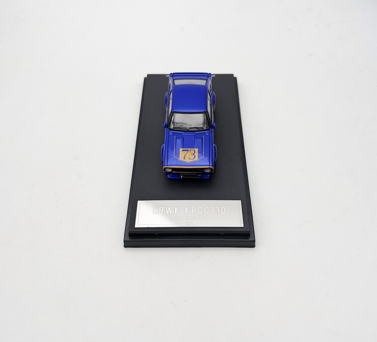 TIME Micro 1/64 ニッサン 日産 KPGC110 LBWK 青色 TIME MICRO 1:64 LBWK Nissan KPGC110 White / Blue Diecast
