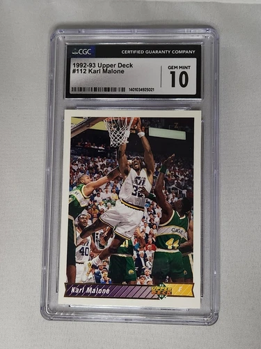 1992-93 Upper Deck, Karl Malone #112, CGC, GEM MINT 10