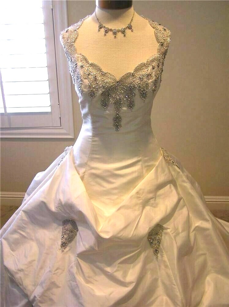 Yolanda for Irene GRACE $5000 SILK Bridal ball gown Wedding Dress