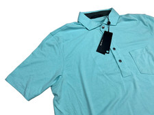 Greyson Polo Shirt Men's Large L Spirit Teal Short Sleeve
