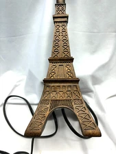 INTERTEK 14" EIFFEL TOWER Bronze Colored Desk / Bedside Lamp NO SHADE