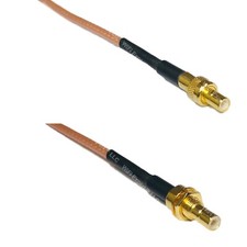 RG316 SMB MALE to SMB MALE BULKHEAD RF Cable Rapid-SHIP LOT