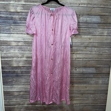 Vintage Lorraine Soft Nylon Short Nightgown Pajama Pink Nighty Teddy Medium NWT