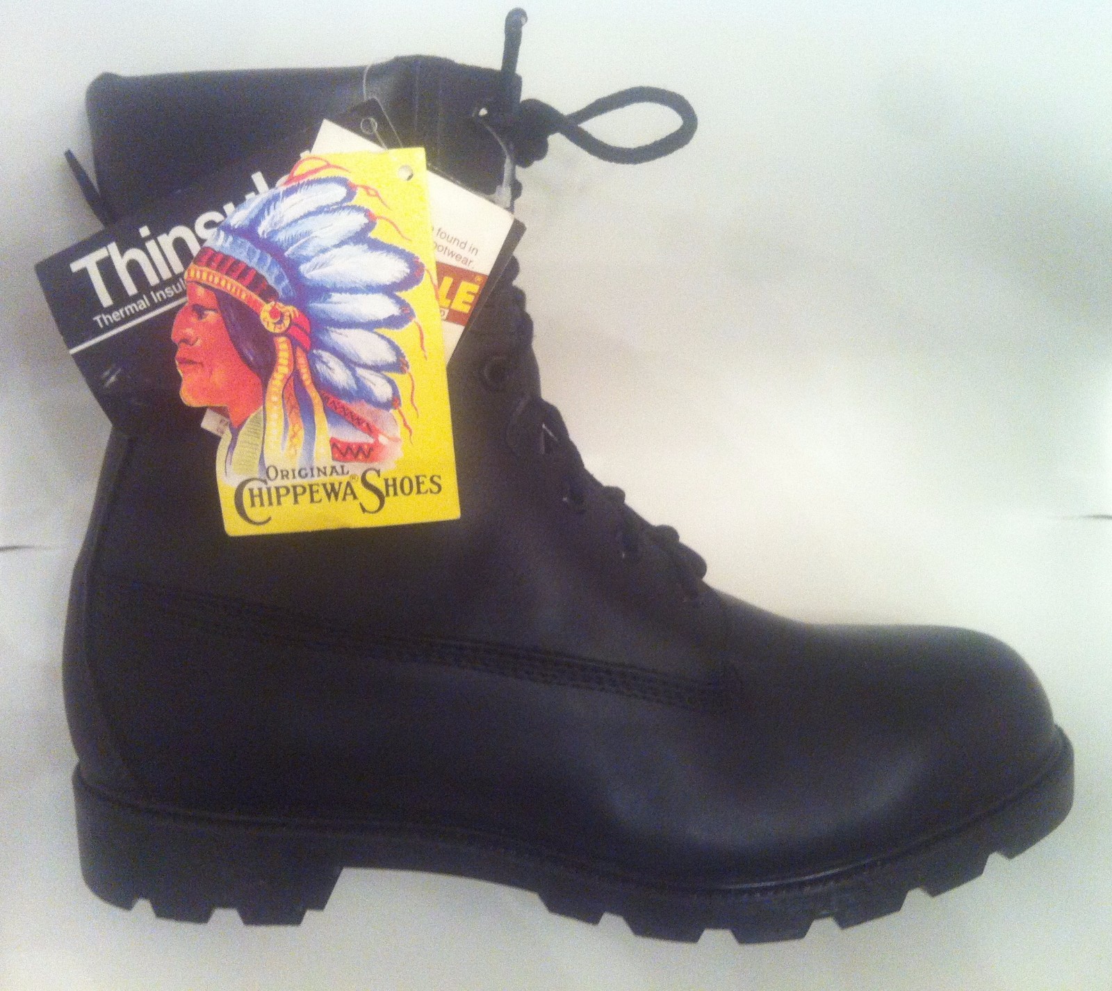 Chippewa 8" Rugged Handcrafted Steel Toe Men Boots NEW Size US 7 EE  8.5 D