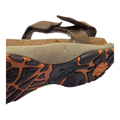 Naot Mens Leather Lappland Sandals Size 44 Sz 11-11.5  Brown Leather Hook & Loop Naot Mens Leather Lappland Sandals Size 44 Sz 11-11.5 Brown  main image 3