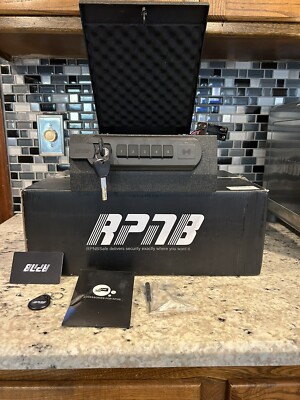RPNB RP4060 Gun Safe W / RFID Key Card & Security Cable / Key Fob/ Metal Key NIB