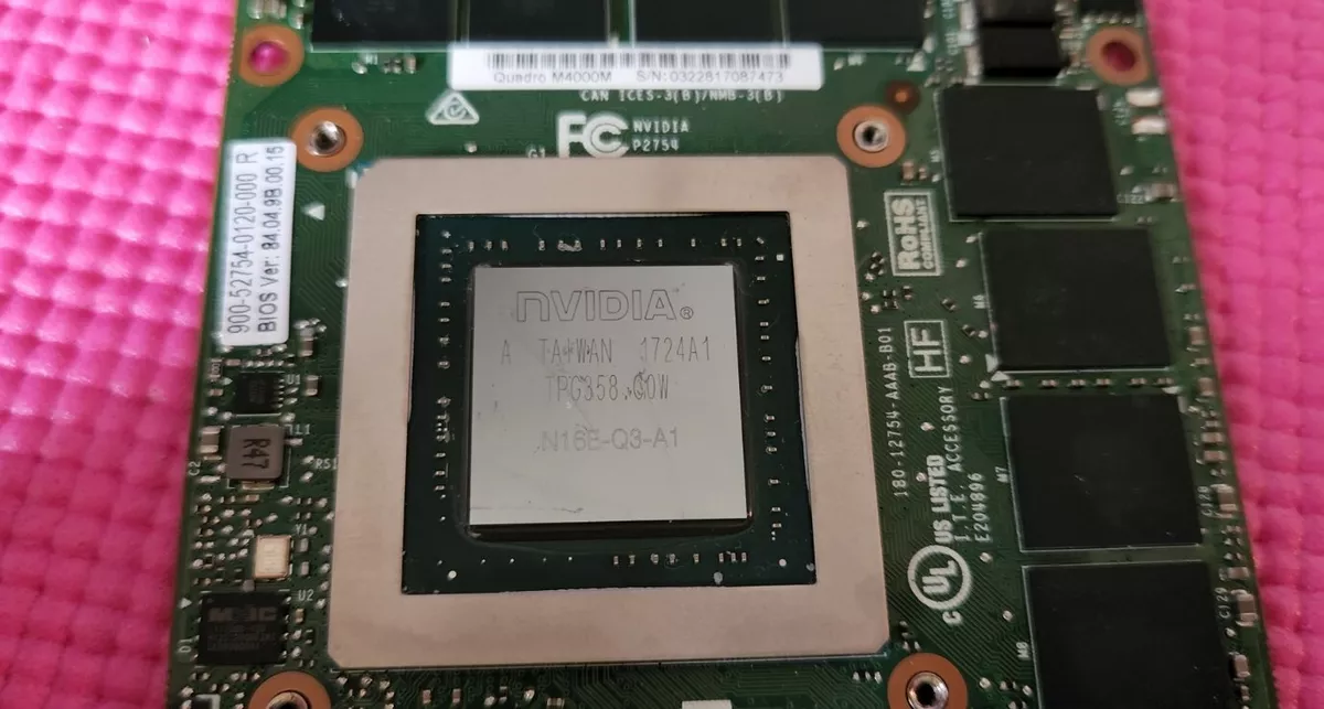NVIDIA Quadro M4000m 4GB Video Card N16E Q3 A1 Zbook17 M6800 Precision 7710 7720