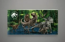NEW Jurassic World Dinosaurs Kids' All Cotton Beach Bath Swimming Towel 28 x 58