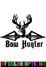 Vinyl Decal Truck Car Sticker Laptop - Hunt Fish Hunting Deer Bow Hunter