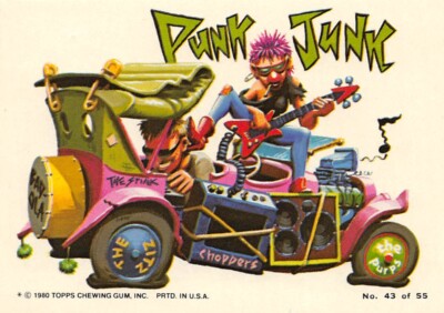1980 Topps Weird Wheels #43 Punk Junk