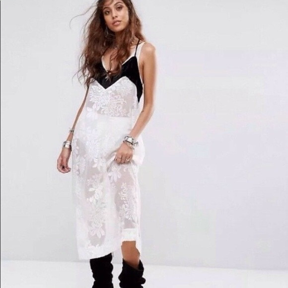 Free People Intimately NWT Love All Day Maxi Slip Dress, M