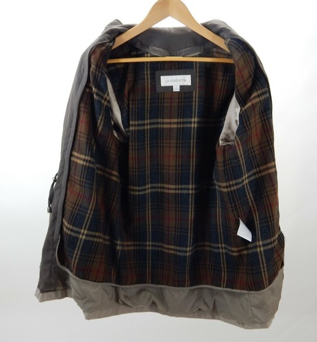 Liz Claiborne Women's Coat Zip Brown Plaid Lining Mid-Length Size Small - Picture 5 of 5