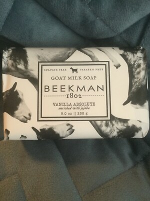 BEEKMAN 1802 VANILLA ABSOLUTE 9.0 FULL SIZE BAR SOAP - BRAND NEW 