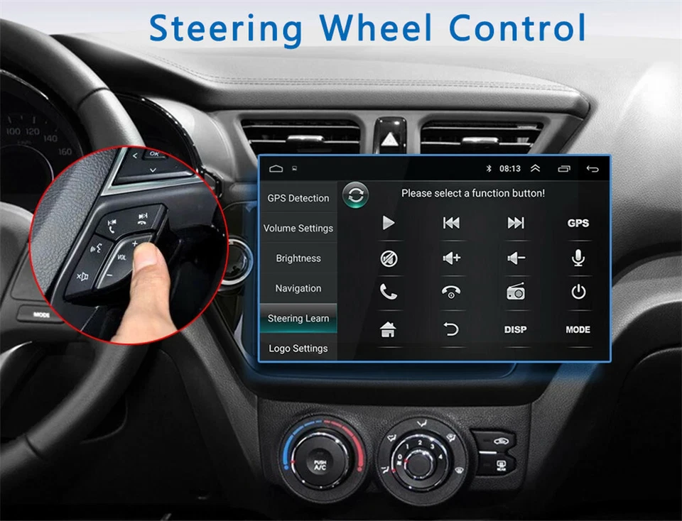 7'' Android 10 2DIN Car Stereo FM Radio GPS Navi MP5 Player WiFi OBD2 mirrorlink - Image 4 of 4