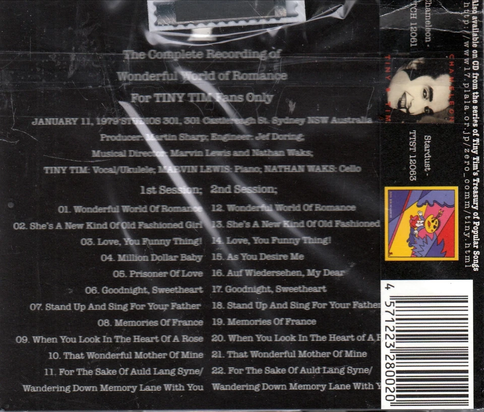 CD experimental Tiny Tim Wonderful World Of Romance Foto 2 de 2