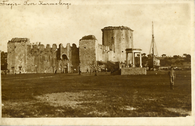 Tirage Argentique Vintage Du Château De Kamerlengo à Trogir, Croatie – Circa 1910, Format 10x14 Cm