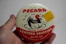 PECARD CLASSIC LEATHER DRESSING CONDITIONER TIN CONTAINER BOOT SHOE LEATHER DUCK