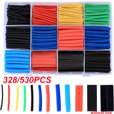 FAIRY-STATION 530PCS Heat Shrink Tubing Tube Sleeve Kit Car Electrical Assorted Wire Wrap UK