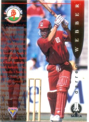 1995 ACB FUTERA Cricket '' Mercantile Mutual Cup '' card #70 Darren Webber