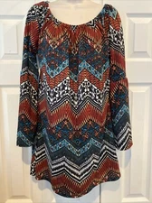 New With Tags Win Win Large XL Bell Sleeve Tunic Top 