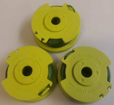 3 Genuine OEM Ryobi AC80RL3 String Trimmer Replacement .080'' Single Line & Spool