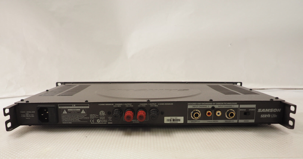 SAMSON SERVO120A Stereo Studio Monitor Power Amplifier | eBay
