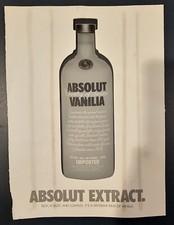 2003 ABSOLUT Vodka Vanilla Paper & Plastic VINTAGE PRINT AD-Original Owner