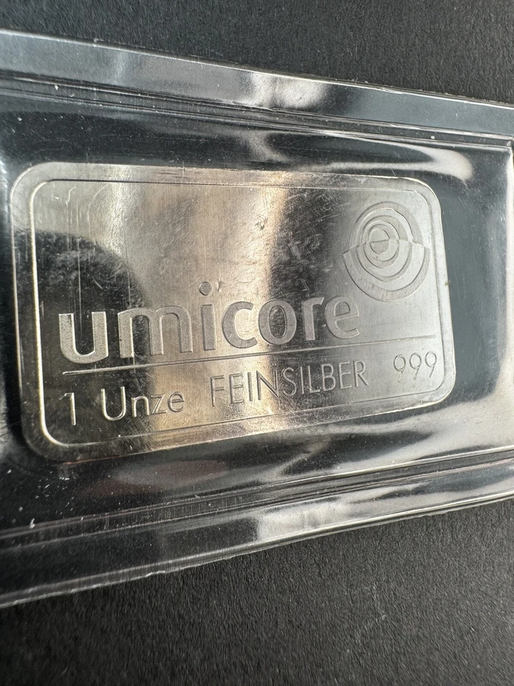 Rare Umicore 1 Oz Silver Bullion Bar .999 Fine Silver * Mint Sealed - Image 2 of 4