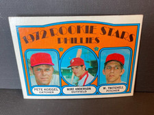 1972 TOPPS # 14 ROOKIE STARS PETE KOEGEL MIKE ANDERSON W TWITCHELL PHILLIES